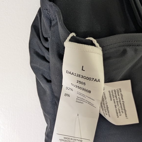 Cupshe NWT Square Neck One Piece Swimsuit Black L Tummy Control Cutout Back - Picture 5 of 7